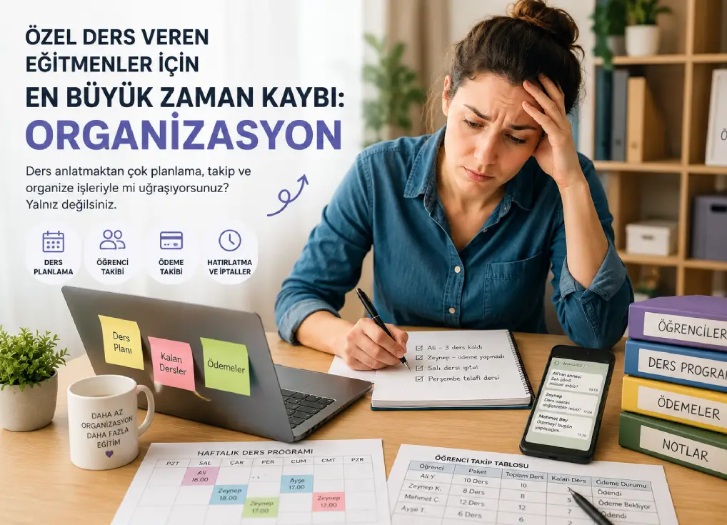 Özel Ders Veren Eğitmenler İçin En Büyük Zaman Kaybı: Organizasyon