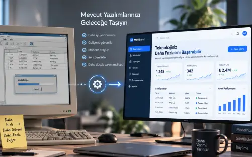 Çalışan sistemi değiştirmek yerine geliştirebiliriz.